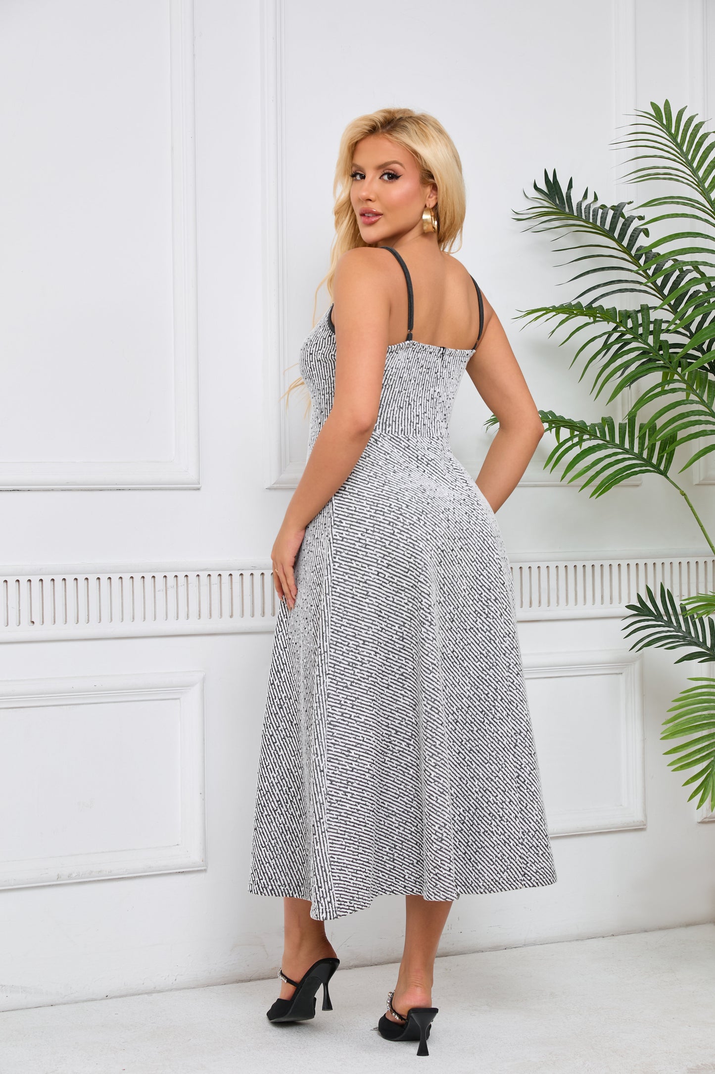 Chanel Style Two Piece Set | 2 Colors | Tweed Jacket + Slip Dress Elegant Suit