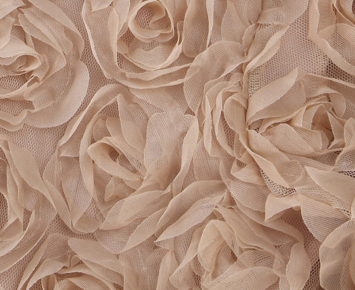 3D Rose Lace Faux Two-Piece Dress | 3 Colors | Pearl Button Belted Wedding Guest Dress