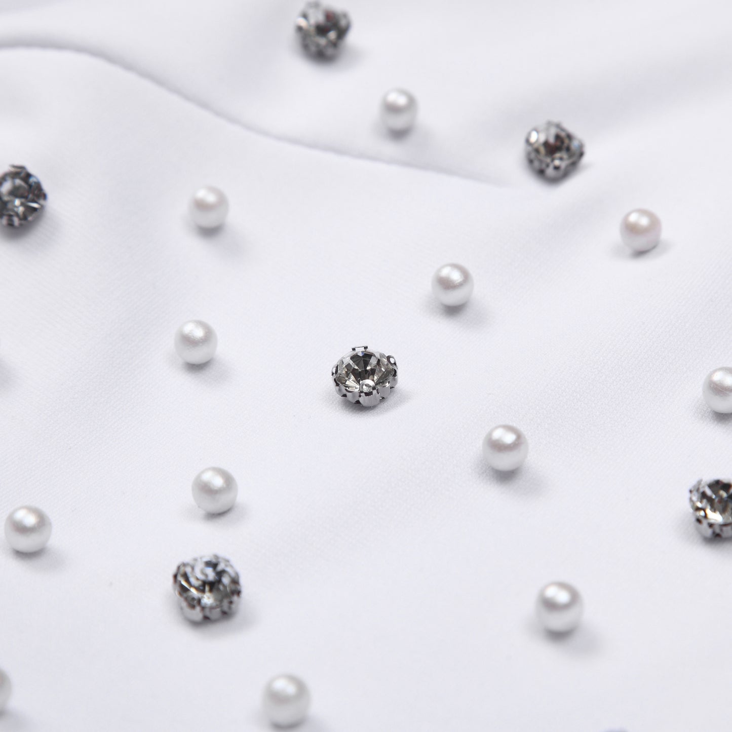 Elegant Pearl Rhinestone Ruffle Dress | 3 Colors | Mesh Sleeve Party Wedding Guest Dress