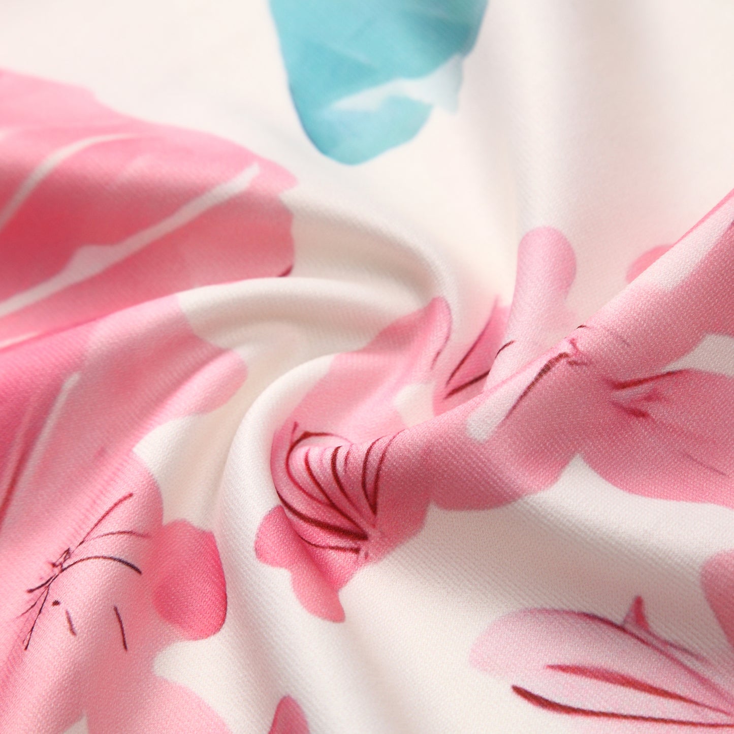 Pink Floral Square Neck Maxi Dress | 2 Colors | Puff Sleeve Ruched Bodice | Tropical Garden Party Wedding Guest Dress