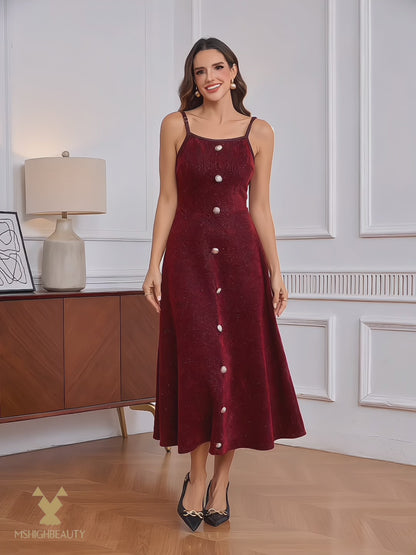 Tweed Jacket and Slip Dress Two-Piece Set - Elegant Occasion Suit