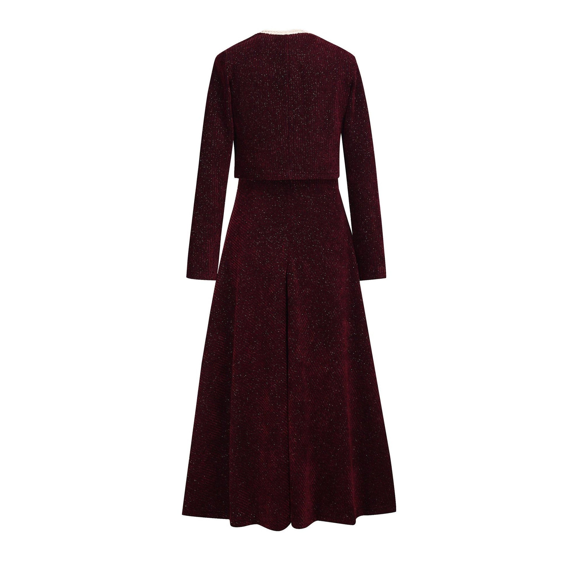 Tweed Jacket and Slip Dress Two-Piece Set - Elegant Occasion Suit - MSHIGHBEAUTY
