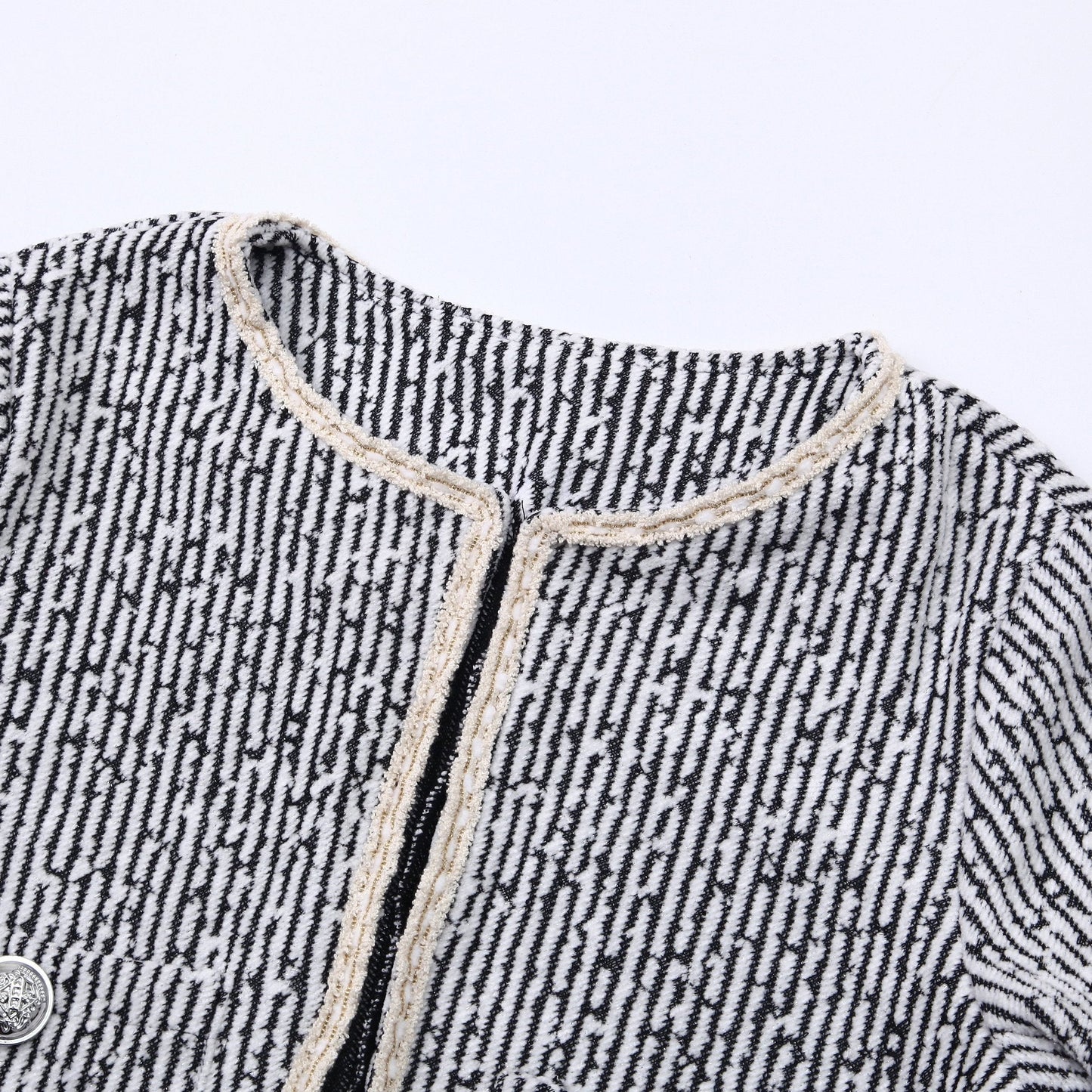 Tweed Jacket and Slip Dress Two-Piece Set - Elegant Occasion Suit - MSHIGHBEAUTY