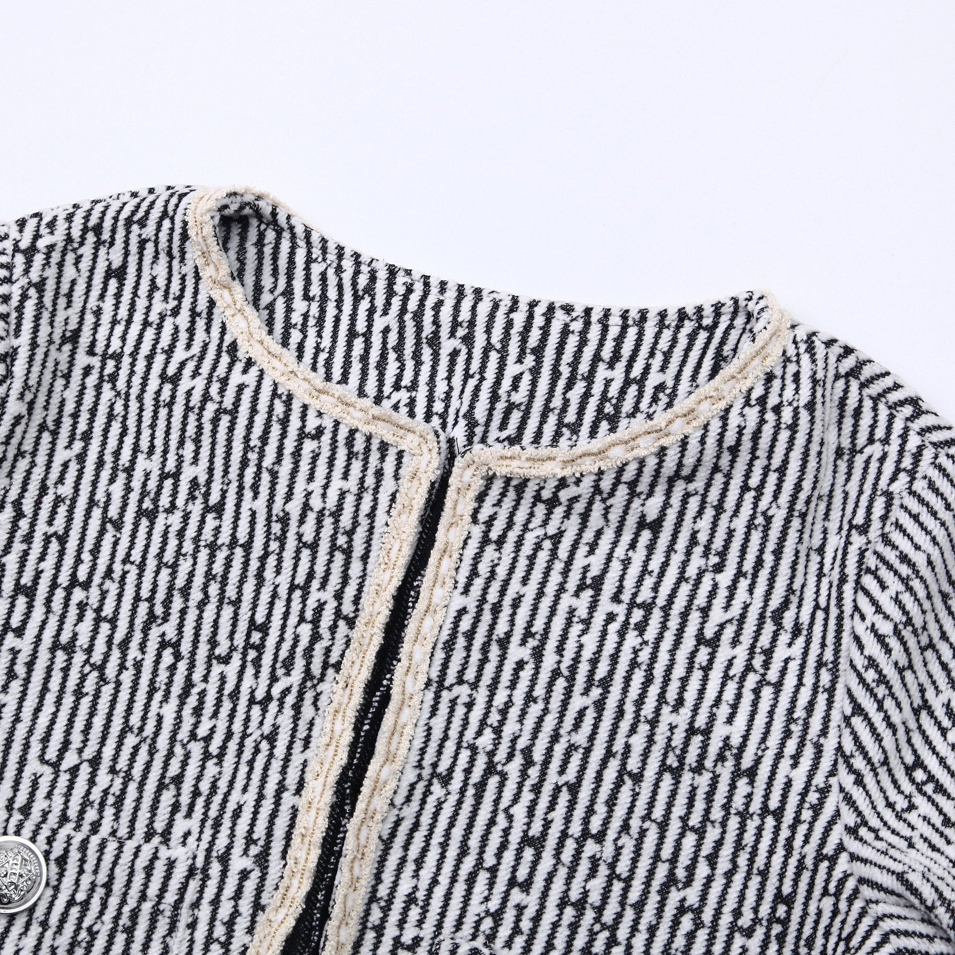 Tweed Jacket and Slip Dress Two-Piece Set - Elegant Occasion Suit - MSHIGHBEAUTY